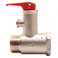 Клапан предохранительный с рычажком для водонагревателей, 1/2", 6,0 Бар, 180403